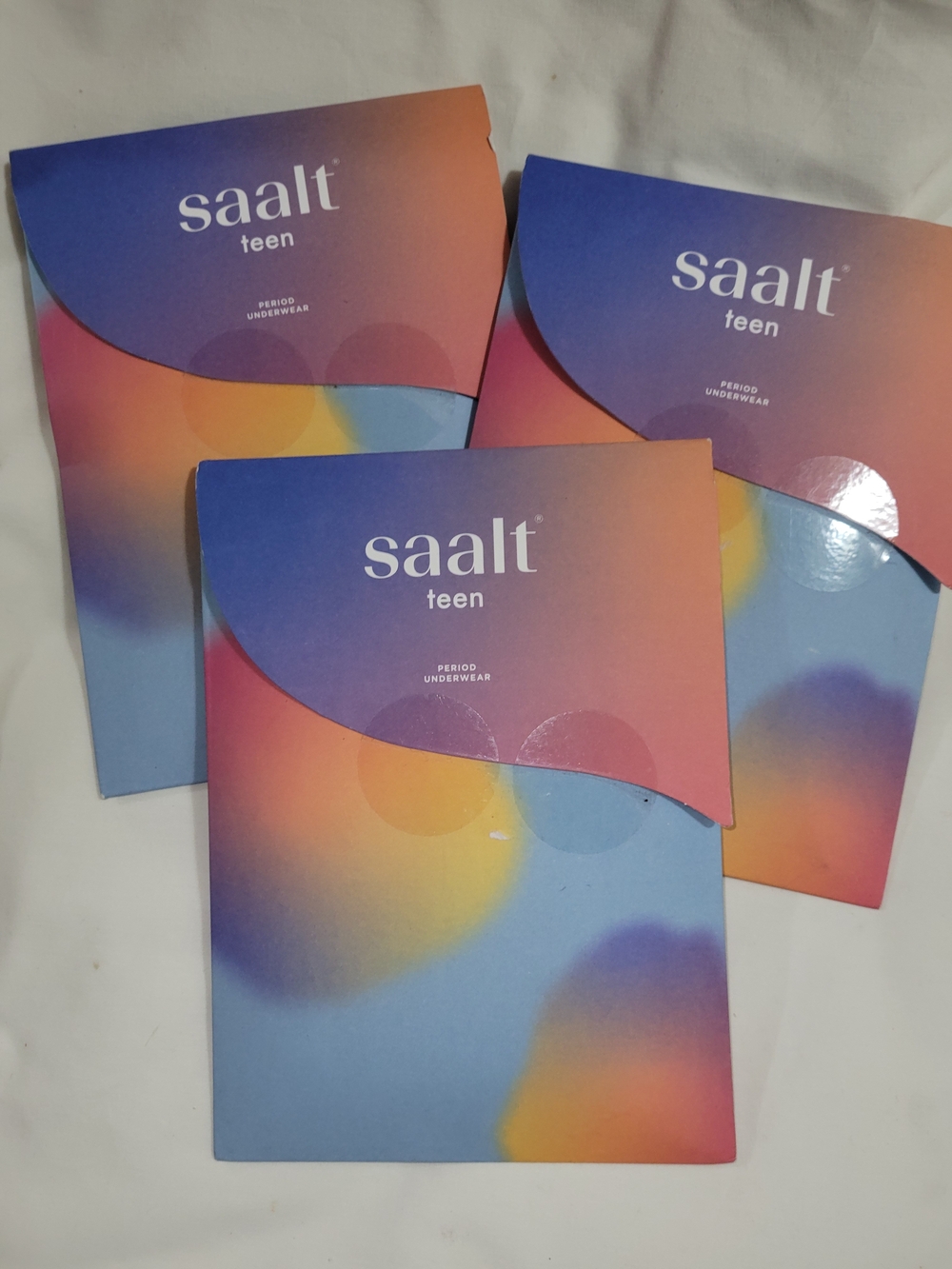 New Sealed Saalt Teen Period Underwear - BLACK. $10 Each. 3 Packs